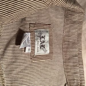 Brand new, live a little striped jean jacket